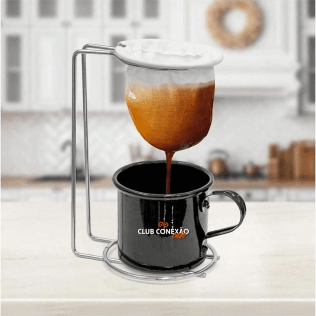 Kit Caneca + suporte + coador